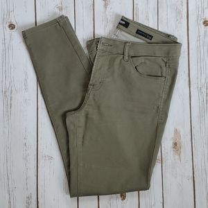 Olive ankle jeggings